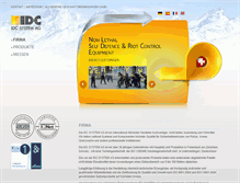 Tablet Screenshot of idc-ag.ch
