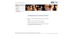 Desktop Screenshot of idc-ag.de