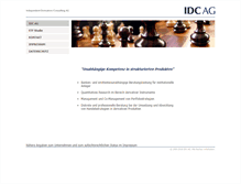 Tablet Screenshot of idc-ag.de